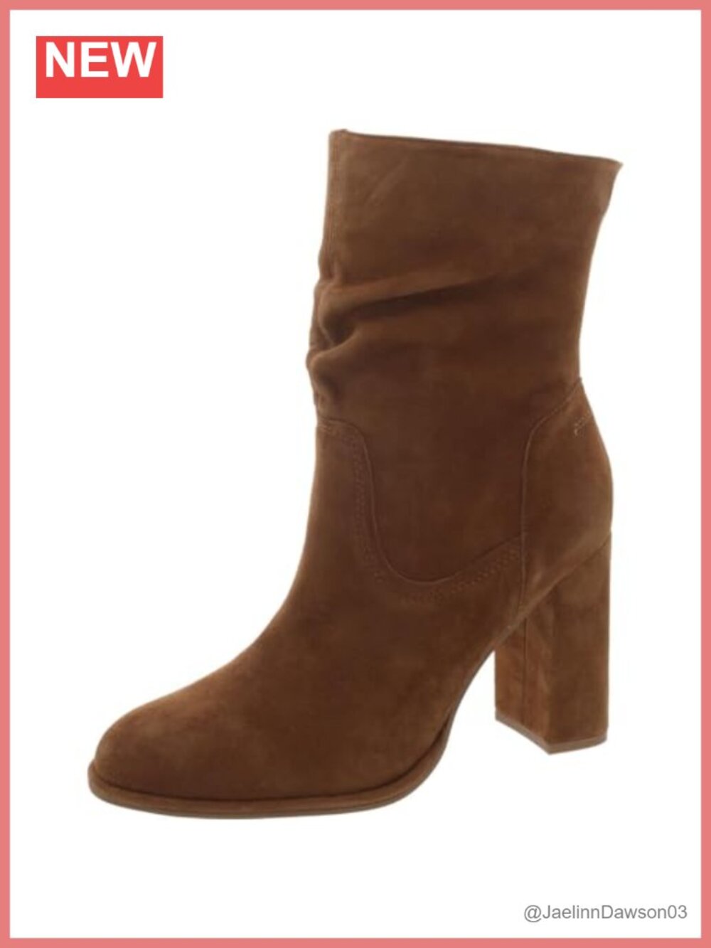 Steve Madden Vector Heeled Slouch Bootie Suede Mid-Calf Boots